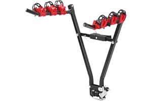 COCOARM Porte-vélo de Voiture Universel Monte 3 Vélos Support de Remorquage de Voiture Porte-vélos Porte-vélo de Coffre de Voiture, maximale: 60 Kg
