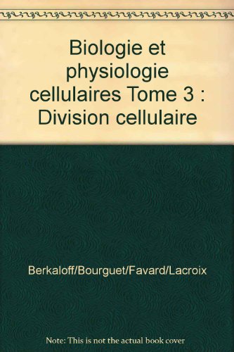 Biologie et physiologie cellulaires gratuit Biologie et physiologie cellulaires gratuit