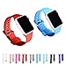 Produktbild BlingBox Sport Silikon Armband Handgelenk Gürtel Gummi Armband für iWatch 3/2/1 + Metall Schnalle für 38 mm Apple Armbanduhr, türkis, Silikon, blau, 38mm Apple Watch