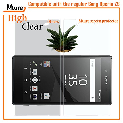 6-pack Sony Xperia Z5 Schutzfolie Mture Displayschutz für Sony Xperia Z5 5.2′ Transparent Schutzfolie Screen Protector Ultra Klar Film Stressfreie, Blasenfreie Installation, Anti-Fingerabdruck High Definition LCD Displayschutzfolie (HD Clear) - 7