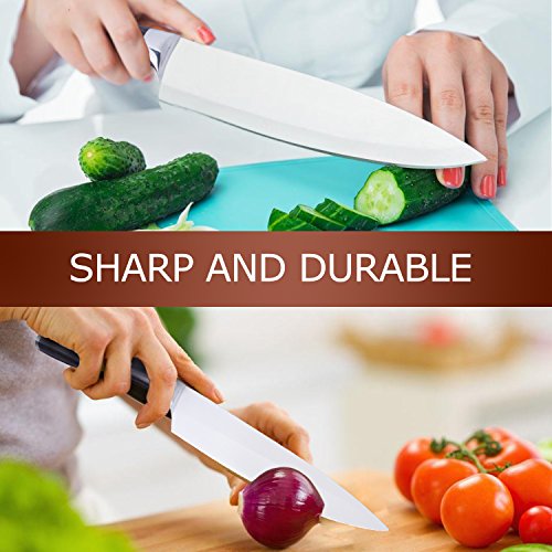 Sunvito Chef Messer, 8 Zoll PRO Edelstahl Chef’s Messer für einfache Hand mit Geschenkbox - 3