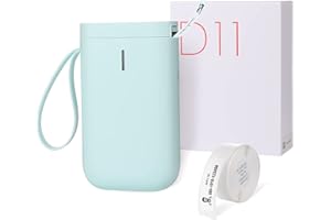 GuKKK D11 Impresora de Etiquetas Bluetooth, Máquina Etiquetadora, Autoadhesivas Térmicas Maquina de Etiquetas, Label Maker Compatible con Android y Sistema iOS, para la Escuela de la Oficina en Casa