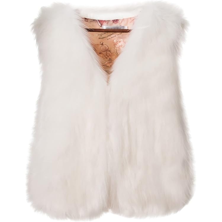 Gilet Cape Gris Clair à Manches Basses Et Fausse Fourrure ALMATRICHI - Taille Unique, Occasion Très Bon état