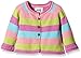 Kite Baby-Girls Stripy Flower Floral Button Front Long Sleeve Cardigan, Multicoloured, 3-6 Months