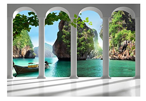 FOTOTAPETE 300×210 cm – VLIES TAPETE PREMIUM – PROFI QUALITÄT – Top moderne Wanddeko – Riesen Wandbild – Top Design Tapete – Neue exklusive Edition mit noch besser Druckauflösung – Deutsches Premium Vlies – Natur 10110903-13 - 3