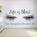 Produktbild Wimpernverlängerung Wandaufkleber Wimpern Quote Wall Vinyl Aufkleber Beauty Salon Decor Augen Make Up Abnehmbare Fensteraufkleber 117x57 cm