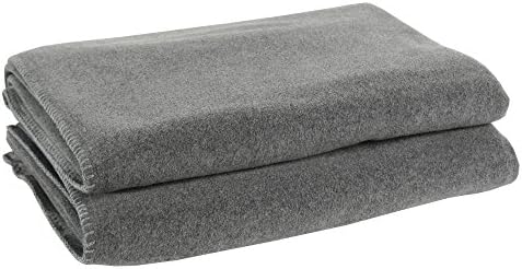 Zoeppritz Since 1828Throw โ Plaid Polyester Viscose, 940 Medium Grey Mel., 160x200 cm
