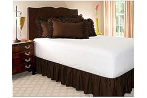 LUKKC Bett Valance Bettrock Elastic 140/160/180 * 200CM Staub Rüschen Um Bett Wrap Mit Verstellbarem Gürtel Grau Twin Größe Bettrock Rischen (Color : J, Size : 100 * 200cm(39.4 * 78.7''))