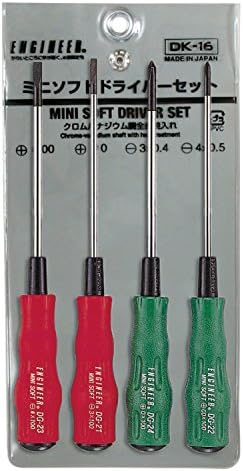 soft Grip mixed screwdriver set (phillips & slot tip) in smaller sizes. ENGINEER dk-16