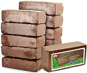 JM TRADERS COCOPEAT Cocopeat Brick 650gm to Cocopeat 1kg Packed Coco Pit That Expands Up to 3.5-5 kg, 9 L of Coir Coco Peat Powder