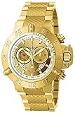 Invicta Herren Chronograph Quarz Uhr mit Edelstahl beschichtet Armband 5403