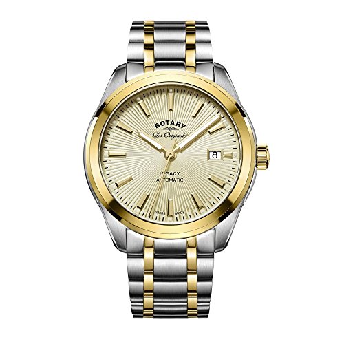 Rotary Orologio Analogico Quarzo Uomo con Cinturino in Acciaio Inox GB90166/03