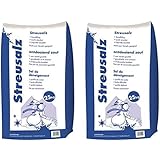 Hamann Streusalz 50 kg (2 x 25 kg) - Langzeitwirkung bei dickeren Eis & Schneeschichten