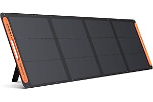 Jackery SolarSaga 200W Panneau Solaire Portable, Panneau Solaire Bifaciale Pliable IP68, Compatible avec Jackery Explorer Générateur Solaire, pour Toits, Camping, Pannes de Courant et Camping-cars