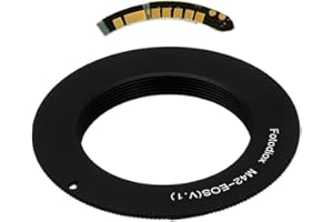 Fotodiox Lens Mount Adapter Compatible with M42 Type 1 Screw Mount SLR Lens on Canon EOS (EF, EF-S) Mount D/SLR Camera Body - with Gen10 Focus Confirmation Chip