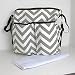 Large Chevron Pattern Stylish Nappy Bag With Changing Mat