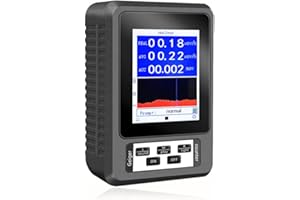 DuzLink Geigerzähler – Dosimeter Strahlungsdetektor zur Messung von β、Y Radioaktivität, Röntgenerkennung, schwarz XR1-B black