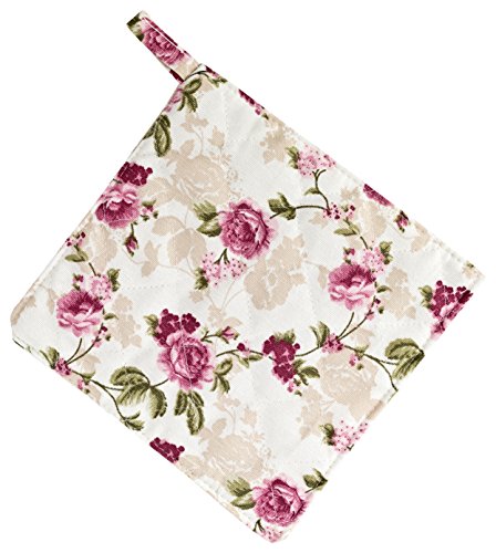 Handtuchschürze! 3-teiliges Schürzen-Set; Kochschürze mit Handtuch, Ofenhandschuh und Topflappen (Rosa) - 4