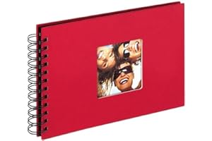 walther design album photo rouge 23 x 17 cm album spirale avec découpe de couverture, Fun SA-109-R