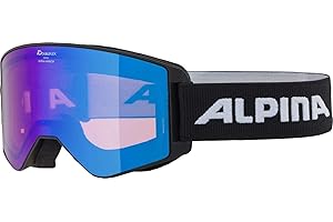 Alpina NARKOJA Q-LITE okulary narciarskie, uniseks, czarne matowe, jeden rozmiar