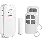 Cuteefun Tür Alarm Sensor, 2 Fernbedienungen, 130dB Superlauter Tonalarm, Einstellbare Lautstärke, 5 Funktionsmodi Alarm, Sic