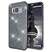 Produktbild Samsung Galaxy S8 Plus Hülle Handyhülle von NICA, Glitzer Slim Silikon-Case Back-Cover Schutzhülle, Glitter Sparkle Handy-Tasche Bumper, Dünnes Bling Strass Etui für Samsung S-8+, Farbe:Schwarz
