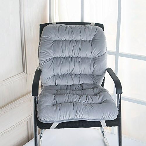 XIANGMING Furniture Chair Back Cushion - flannel Fabrics Beige Gray,Comfortable and soft Sofa cushions, office rocking chairs cushion,Do not include chairs ( Color : Gray )