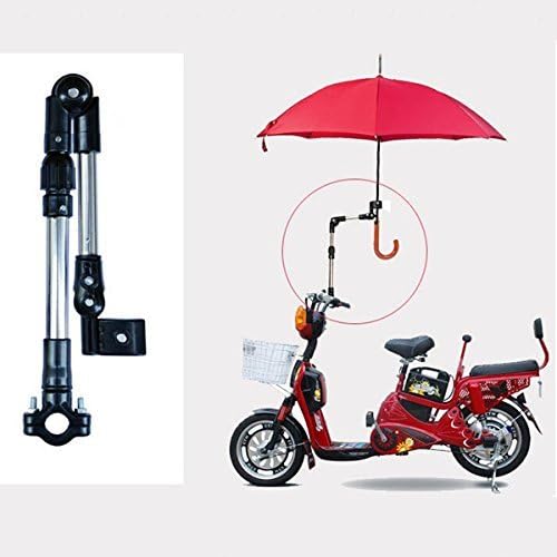 andensoner Bike Retractable Umbrella Holder Mount Stand Bicycle Wheelchair Stroller Connector U(Black)