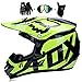 Produktbild CAJUXI Doppel Sport Off-Road Motorrad Maske Helm, ATV Motorrad Motocross Schutzhelm DOT Zertifizierung, Handschuhe Maske Brille (4er Set),S
