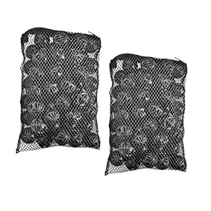 Cnz Aquarium Fish Tank Filter Bio-Balls Filtration Media (Black, 1-Inch, 50 Pieces) Pack of 2