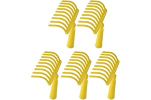 acquaverde Lot de 5 râteaux en plastique pour ramassage d'olive, 9 dents, trou pour manche