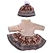 Produktbild Sharplace Puppen Strick Winterkleid mit Hut, Puppen Kleidung Satz Für 18 Zoll Weibliche Puppen