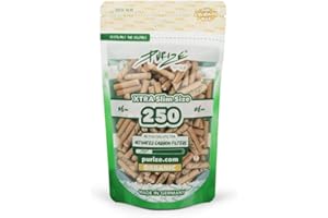 PURIZE STONEBORN Xtra Slim Activated Carbon Filter - Brown (Pack of 250)