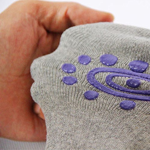 DAS Leben Yoga-Socken mit Gummipunkte gegen Rutsch von Baumwolle für Damen (4 Paare) size: 35-38 - 7
