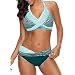 Produktbild Junjie Plus Size Frauen Polka Dots Badeanzug Push-up Strand Badeanzug Grün Badebekleidung Bikini, Mintgrün, Wassermelonenrot, Lila, Blau, Gelb