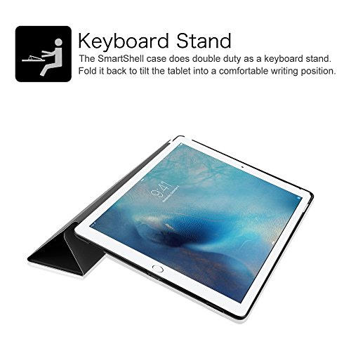 Fintie iPad Pro 12.9 Zoll Hülle – Ultra Schlank Superleicht Ständer Schutzhülle SmartShell Cover Case Tasche mit Auto Schlaf / Wach Funktion für Apple iPad Pro 12,9 Zoll (2015 Version), Schwarz - 7