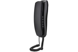 Yunir Wandtelefon, KX-T628 Schwarzes schnurgebundenes Desktop-Festnetztelefon mit Stummschaltpause Wiederwahlfunktion für Home Office Hotel