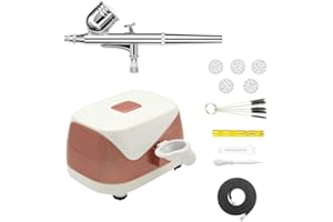 ROSEMARY New Mini Portable Air Compressor with Dual Action Airbrush Kit for Nail Art Makeup Model Painting