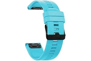 AISPORTS 22mm Quick Fit Silicone Watch Strap Compatible with Garmin Fenix 8 47mm/E 47mm/7/7 Pro/6/6 Pro/5/5 Plus, Soft Sport Wristband Bracelet Replacement Strap for Garmin Quatix 7 Pro/7/6/5