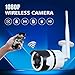 Produktbild Überwachungskamera Zjuxin 1080P WiFi Outdoor-Kamera Wireless Ip Kamera Use Hd 3,6 Mm Objektiv Für Ihre Haus-Sicherheitsunterstützung Max 128Gb Tf-Karte Weiß