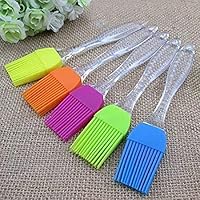 Any Kitchen Silicon Oil Basting Brush (Multicolour) - Pack of 2