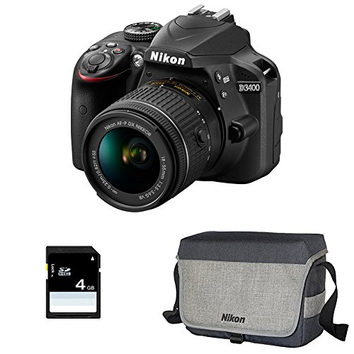 NIKON D3400 + 18-55 VR + Sac + SD 4Go NIKON D3400 + 18-55 VR + Sac + SD 4Go