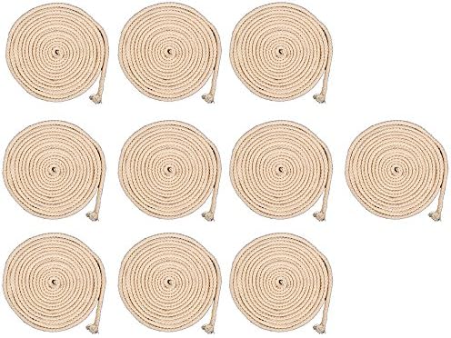 ZCGYL Lot of 10 Round Cotton Wicks Burner For Kerosene Oil Alcohol Lamp 10FT Diameter 3/16''
