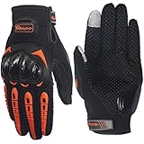 LKN 1 par de guantes deportivos protectores de la marca LKN para moto y bicicletas con dedo índice completo apto para tocar pantallas