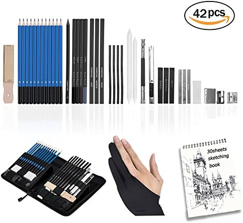 Art Supplies Sketching Pencils Set,42Pcs Drawing Professional Sketch Kit Including Drawing Pencils, Graphite Pencils, Sketching Supplies For Art Student