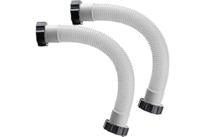 DRHOMEAM Manguera de piscina de 16 pulgadas de longitud para bomba de filtro de arena Intex, manguera de repuesto de manguera de filtro de arena de 1.5 pulgadas de diámetro 11388 11535 (paquete de 2)