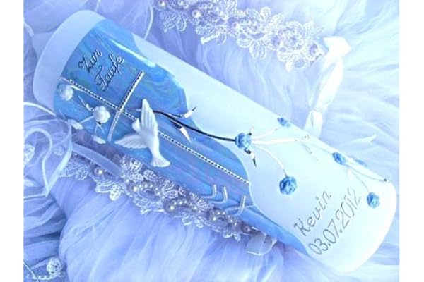 VT-01 Cierge de baptême / communion avec accessoires pour la personnalisation 250/70 mm