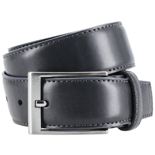 LINDENMANN- cinturón de cuero hombre (391 gris, bw 90)