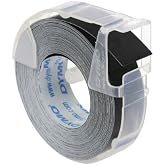 DYMO 3D Praegeband 9 mm x 3 m plastik parlak siyah