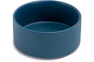 SPUNKYJUNKY Keramik Hundenapf Fressnapf Futternapf Katzennapf Napf für Katzen und Hunde (850ml, Blau)